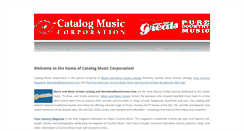 Desktop Screenshot of catalogmusic.com