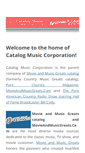 Mobile Screenshot of catalogmusic.com
