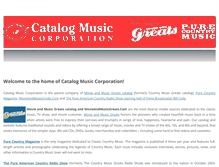 Tablet Screenshot of catalogmusic.com